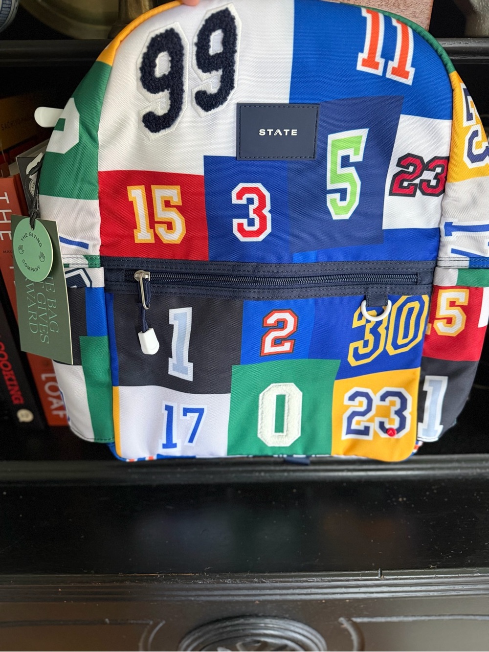 STATE KANE Backpack Varsity Numbers